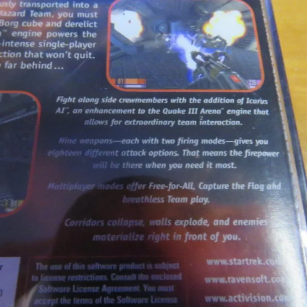 New Star Trek Voyager Elite Force Set Phases To Frag PC Game